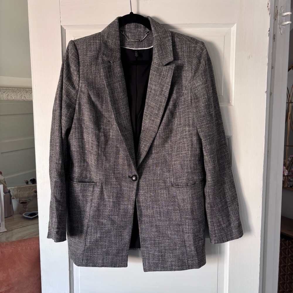 White House Black Market One Button Blazer